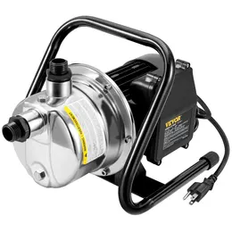 Shallow Well Pump Portable Garden Water Jet Pump 1.5HP 1200GPH 164 Ft Head