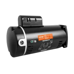 2 HP Pool Pump Motor, 56Y Frame, 230V, 3450 RPM, CCW, Square Flange