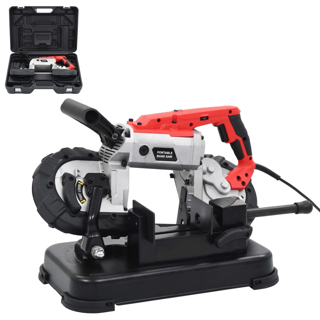 Bandsaw with stand and transport case, steel