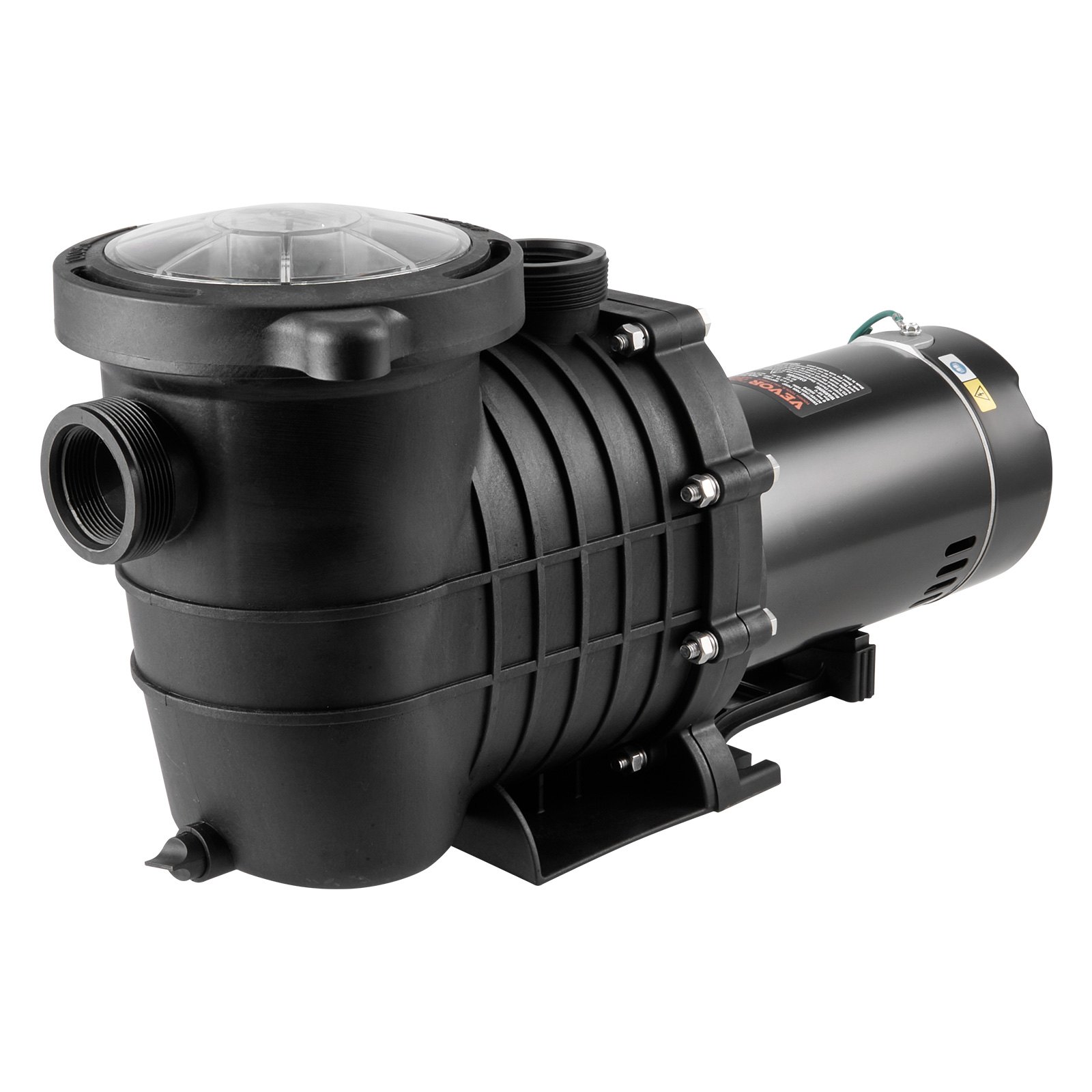 Above Ground Pool Pump, 1.5 HP, 100 GPM Single Speed Swimming Pool Pump, 110V/240V 3450 RPM 50.9 Ft Max Head Pool Pump With Filter Basket, For Above Ground Pools Hot Tubs Spas,Tested To UL Standards