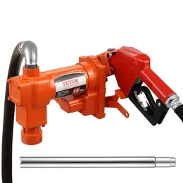 12V DC 16 GPM 1/4 HP Fuel Transfer Pump, Automatic Nozzle