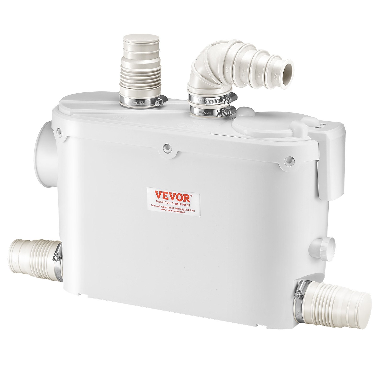 Macerator Pump 500W 29 GPM Flow 26 Ft Head Lift Pump For Wall-Hung Toilet Sink