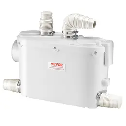 Macerator Pump 500W 29 GPM Flow 26 Ft Head Lift Pump For Wall-Hung Toilet Sink
