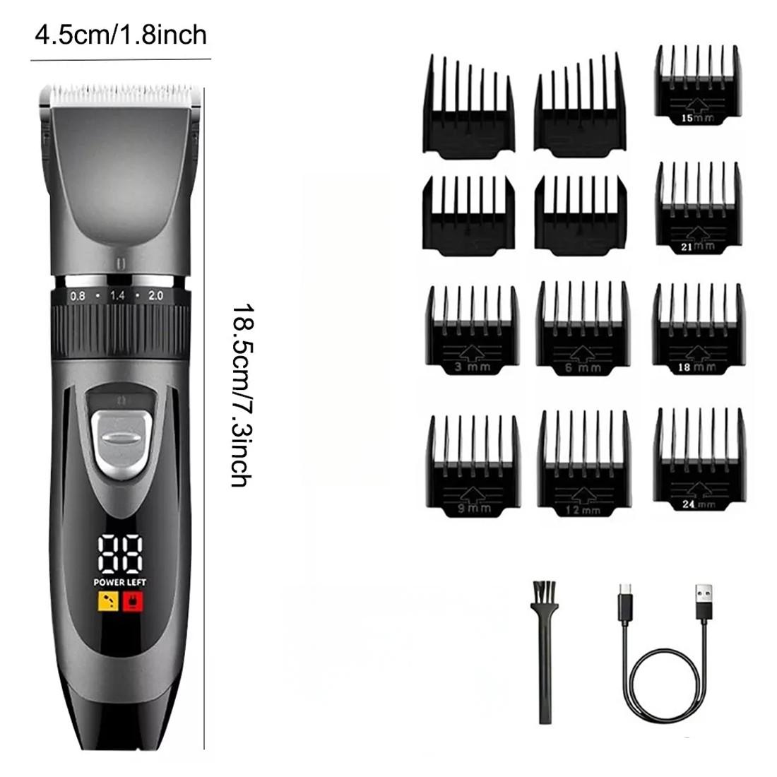 Cordless Hair Clippers For Men  Mens Hair Trimmer Set  Hair Clippers For Men