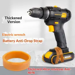 Rubber Band Battery Strap Elastic Ring Fixing Tool Wear Resistant Anti Aging Cordless Wrench Battery Fastener High Elasticity Rubber Ring Set