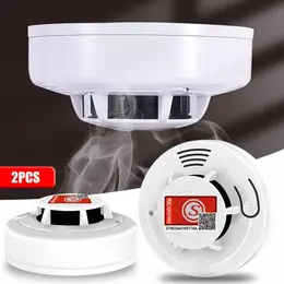 2 X Home Fire Alarm Smoke Detector Gas Sensor Twin Pack With Batteries 10 Year
