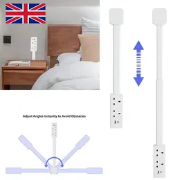 Product image of Electrical Outlet Extender with Rotating Plug and Multiple Sockets