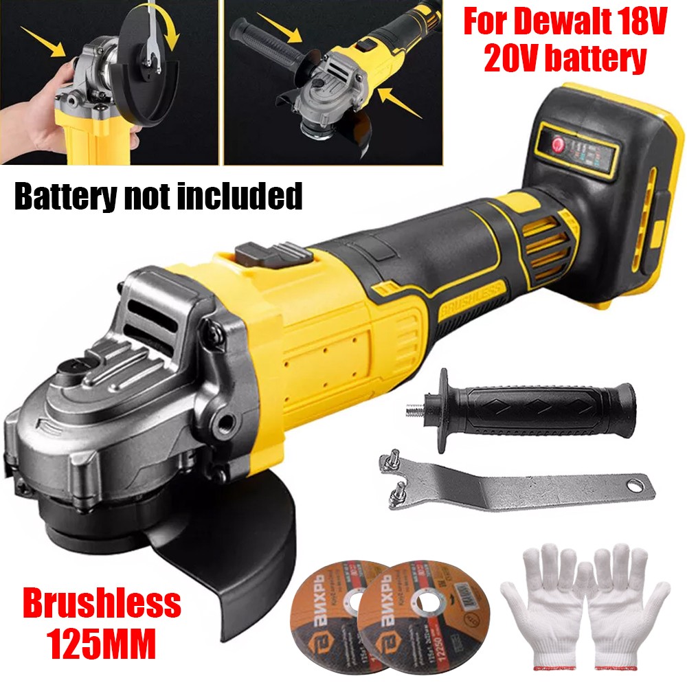 Main product image of Brushless Cordless Angle Grinder, Compatible with DeWalt 18V 20V Batteries