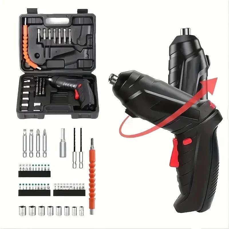 Main product image of Cordless USB Rechargeable Electric Screwdriver Set with LED, 48-in-1