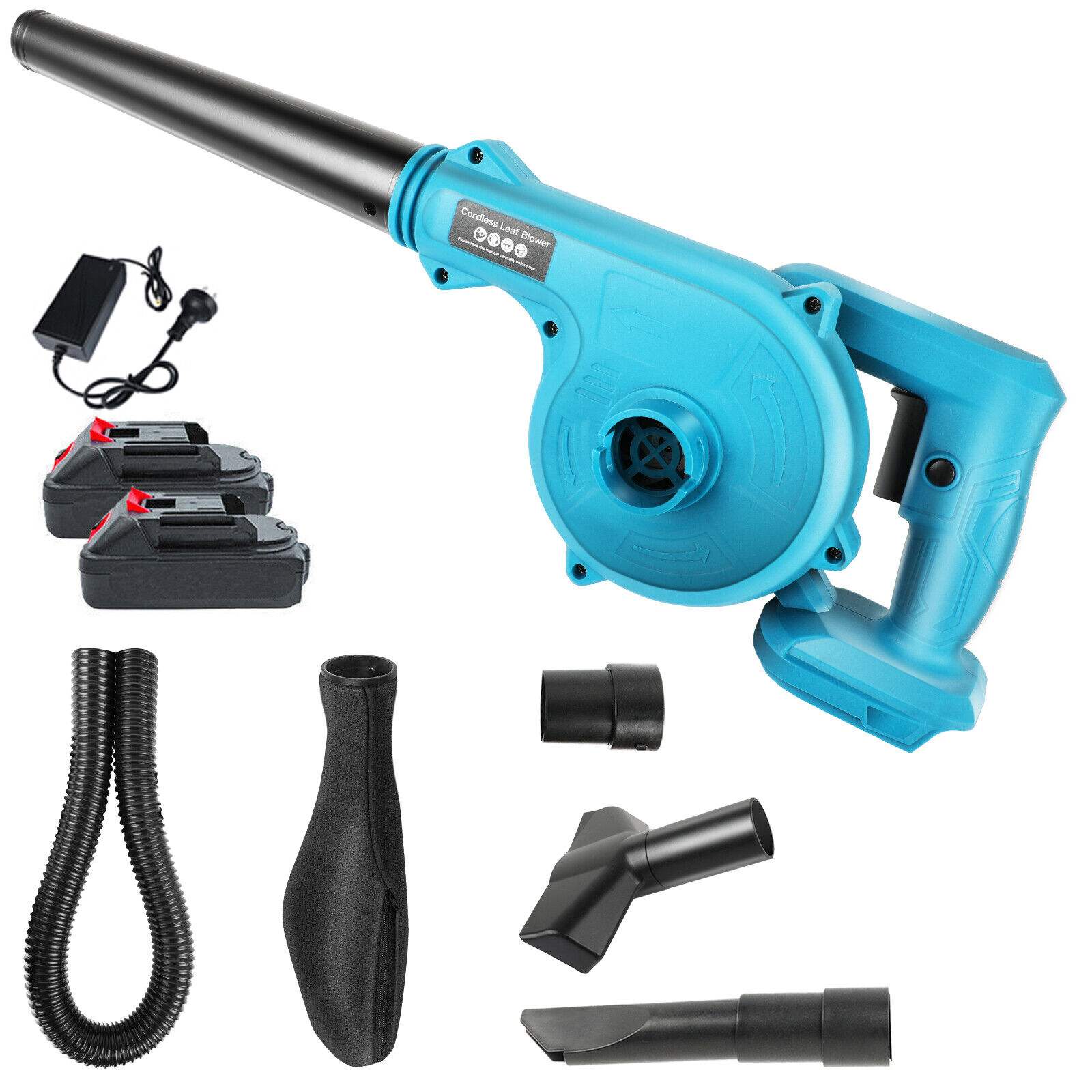 Main product image of Cordless Leaf Blower Kit with Charger, Tube, and Two Batteries