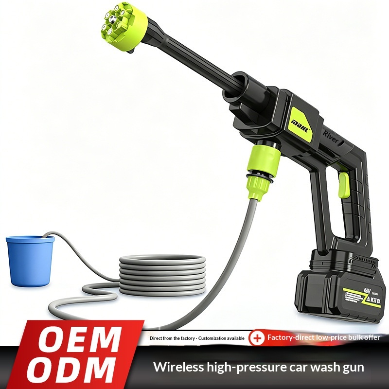 Main product image of Amazon Wireless High Voltage Car Wash Water Gun Set Lithium Battery Home Car Wash Machine Portable Cleaning Air Conditioning Artifact Cross Border