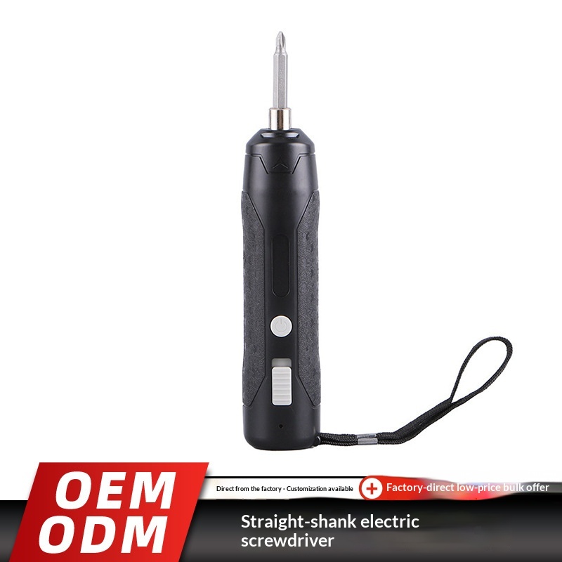 Main product image of Cross Border Mini Straight Handle Electric Screwdriver Set Lithium Rechargeable Multifunctional Small Electric Tool Screwdriver