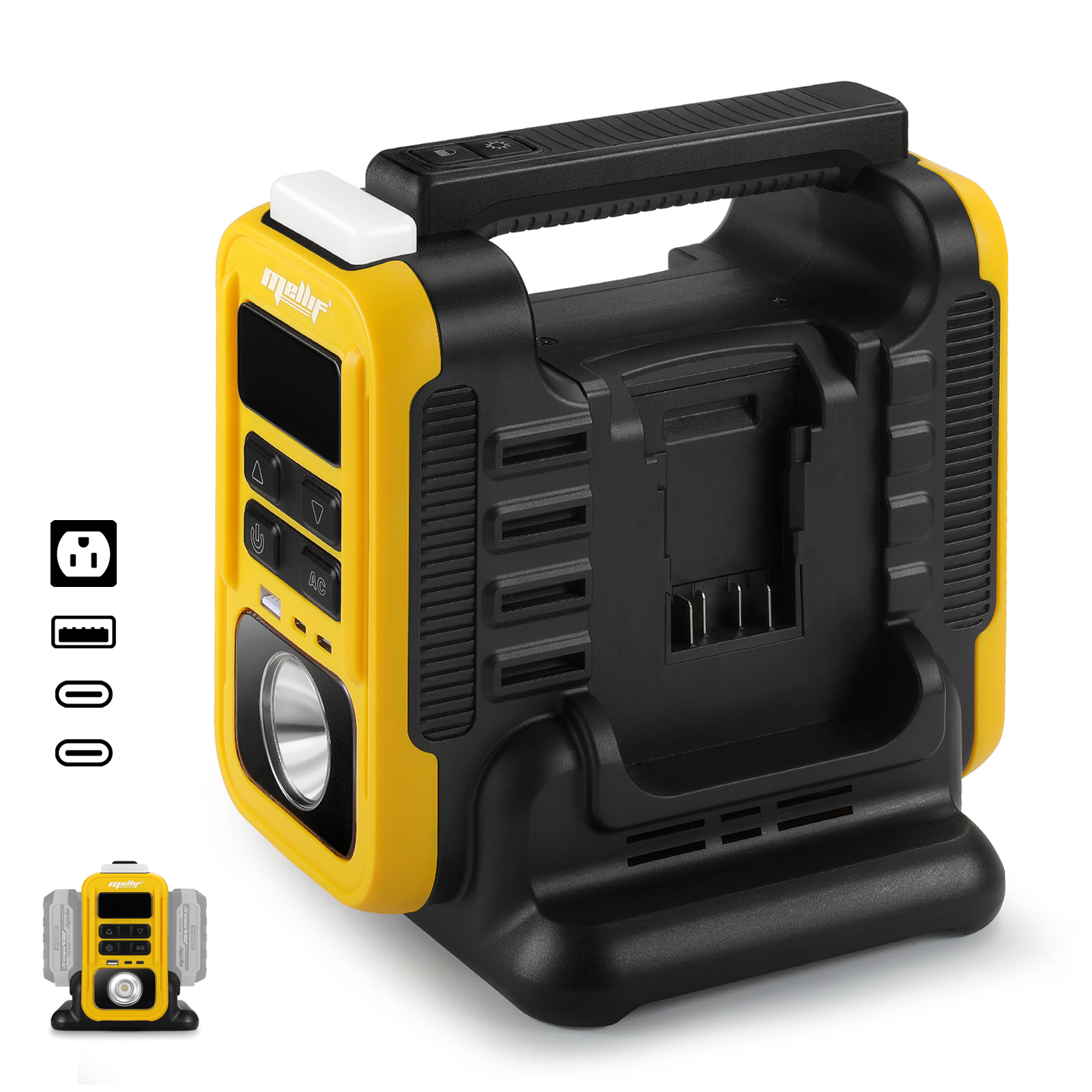Main product image of Mellif 350W Portable Pure Sine Wave Inverter