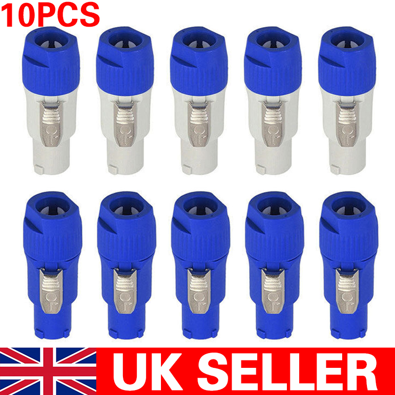 Main product image of 10x NAC3FCA PowerCON Male Connector, 3-Pin, 20A 250V AC