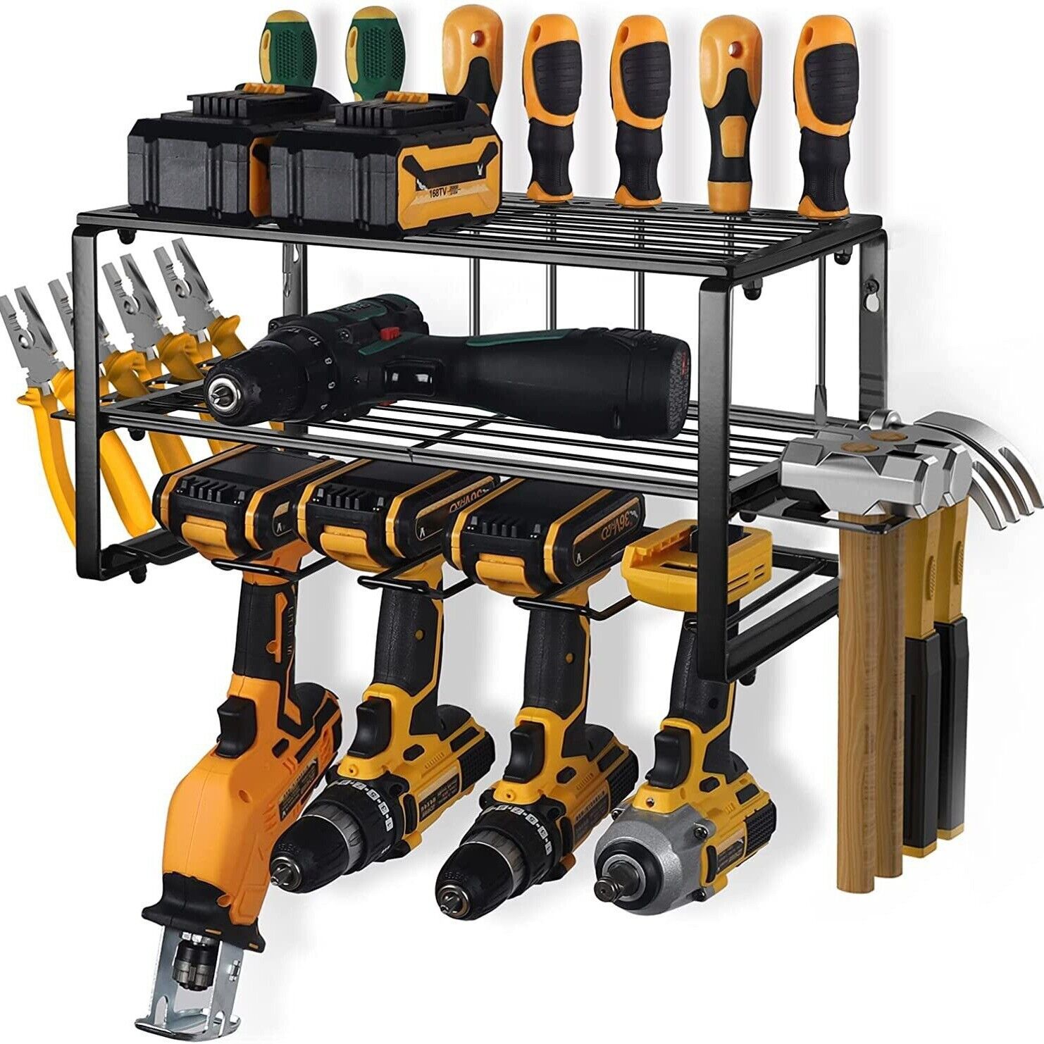 Main product image of Wall Mount 3-Tier Power Tool Organizer, Drill Holder