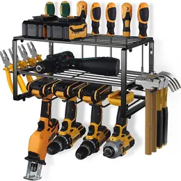 Product image of Wall Mount 3-Tier Power Tool Organizer, Drill Holder