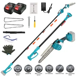 Product image of Cordless 1200W Brushless 2-in-1 Pole Chainsaw, Telescopic, 9-Angle Head