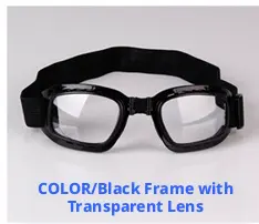 Foldable windproof goggles-transparent one pair