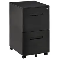 Product image of Vertical File Cabinet, Lockable, Adjustable Partition, Letter/A4 Size, Black