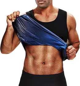 Sauna Sweat Vest Workout Tank Top Waist Trainer For Men Compression Workout Enhancing Vest