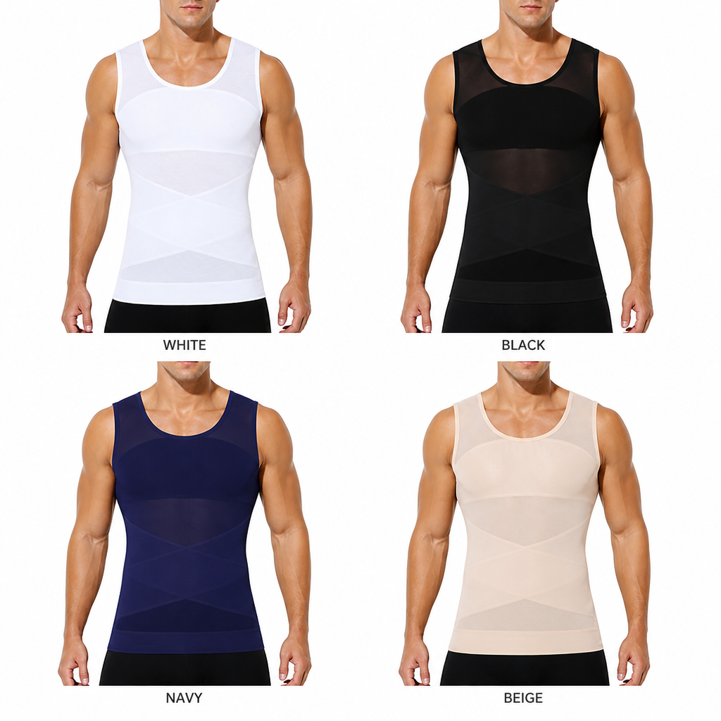 Main product image of Men's Compression Shaper Vest, Sleeveless, Quick Dry