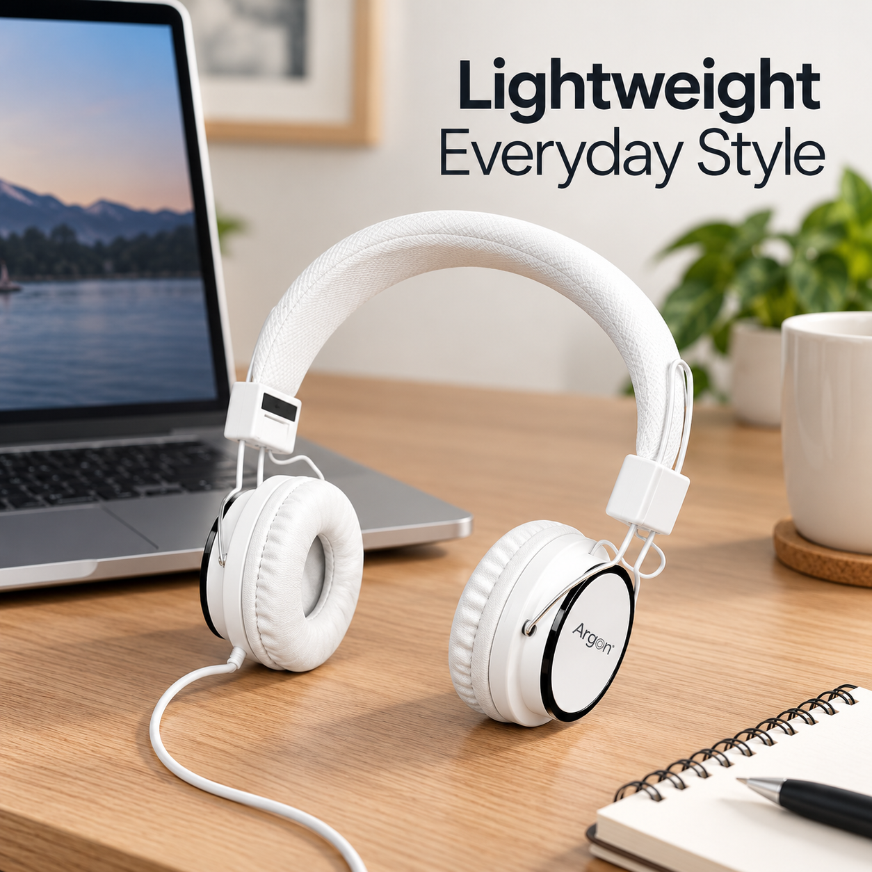Main product image of Argon Wired Earphones, White, Standard Audio Connection