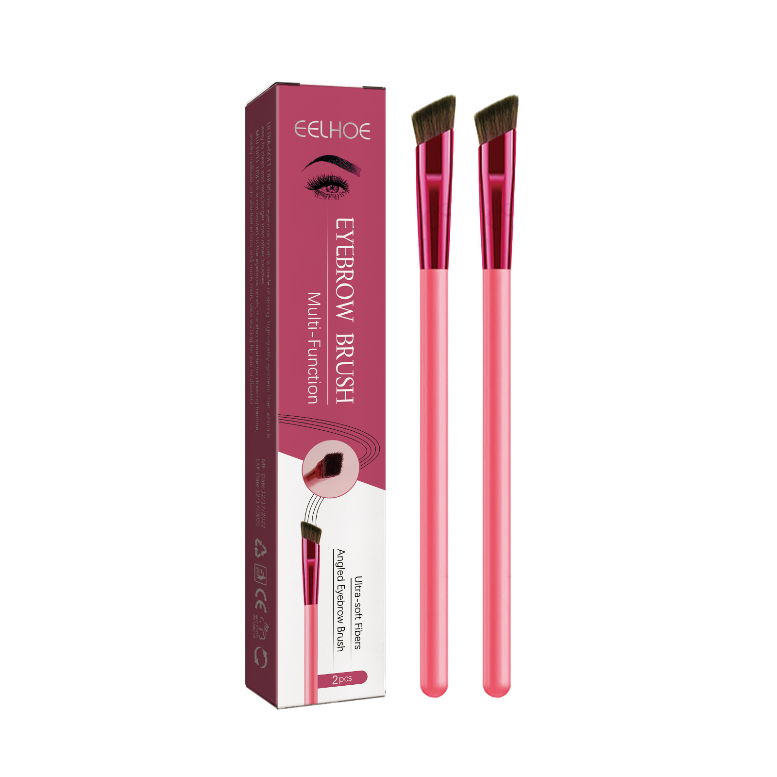 Main product image of Multi-functional Eyebrow Brush, 2pcs, Super Soft Fiber for Daily Use