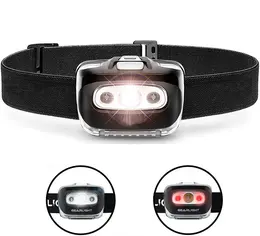 Product image of Mini Strong Light Headlight 3LED XPG Headlight 3W 2 Red Light 3AAALED Headlight