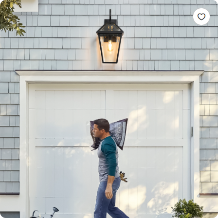21inch H 2 Pack Outdoor Wall Lantern Light   Modern Black Metal & Clear Glass Sconce For Porch, Patio, And Garden Lighting Bulb Not Included