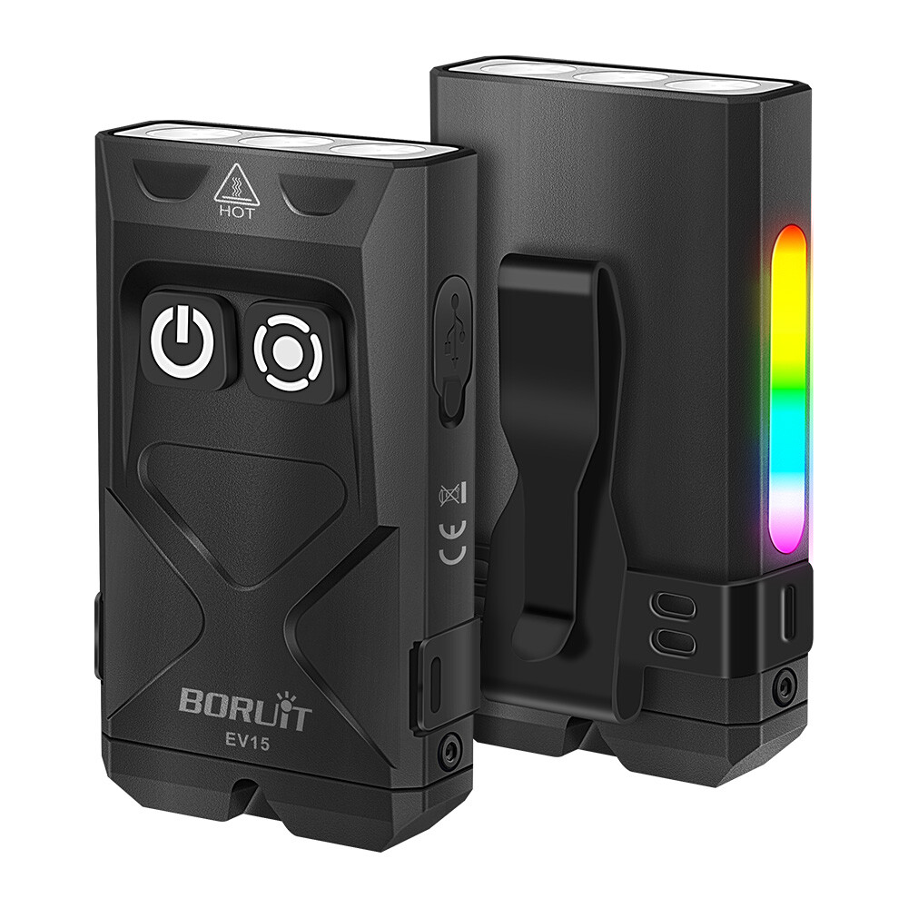 Main product image of BORUIT EV15 Mini Light Rechargeable Torch EDC Work Lamp Keychain LED Flashlight
