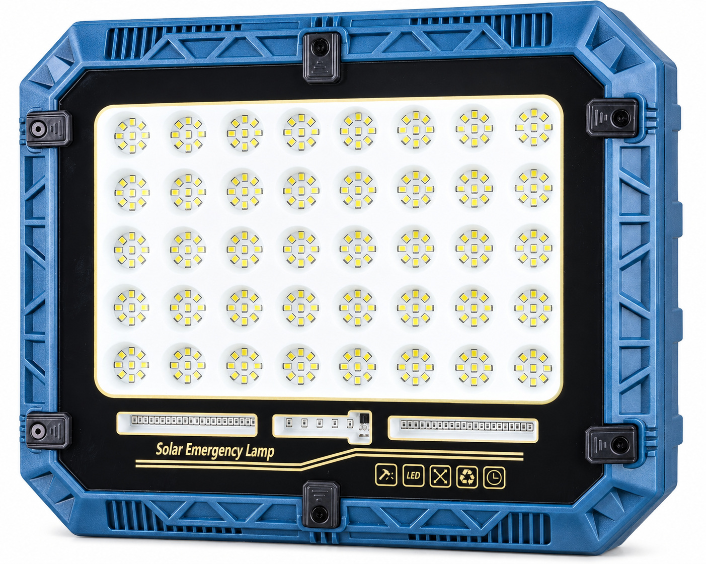 Main product image of Solar Powered Rechargeable 18650 Battery 4 LED Safety Light W8112