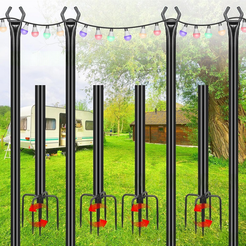 Main product image of Iron Outdoor Garden Light String Support Stake