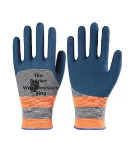 Yellow wrist protective gloves-blue-1 pair
