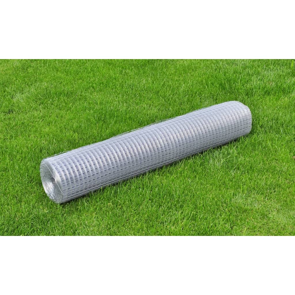 Main product image of Galvanized Square Wire Mesh Fence 1x25 m Silver
