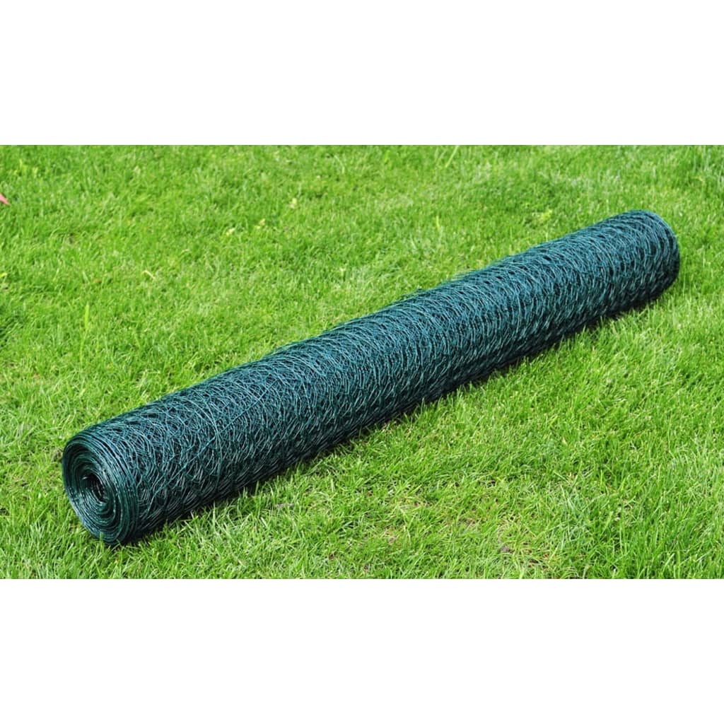 wire fence with PVC coating 25x1 m   chain link