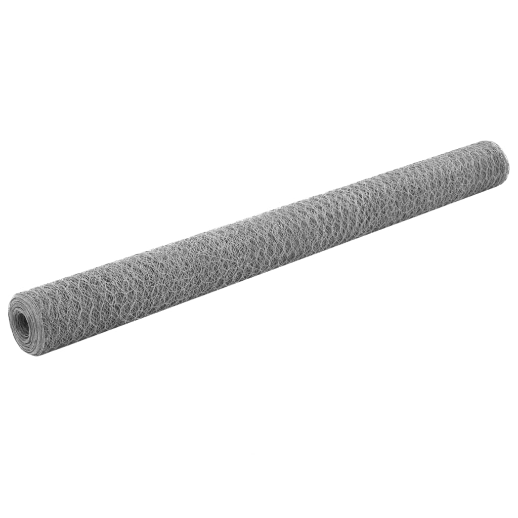 Wire Fence Galvanized 25x1.5 m Silver