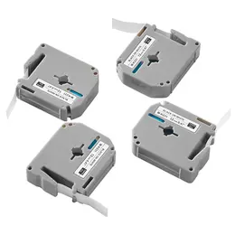 Label Maker Tape, 4 Pack, 0.47 In / 12 Mm Black On White Label Cartridge Compatible For Various Types Of Brother Labelers, Durable & Long-lasting, Waterproof, Replacement For Letra Tag M-K231