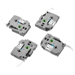 Label Maker Tape, 4 Pack, 0.47 In / 12 Mm Black On White Label Maker Refills Compatible For Various Types Of Brother P-Touch Labelers, Durable & Long-lasting, Replacement For Letra Tag TZe-231