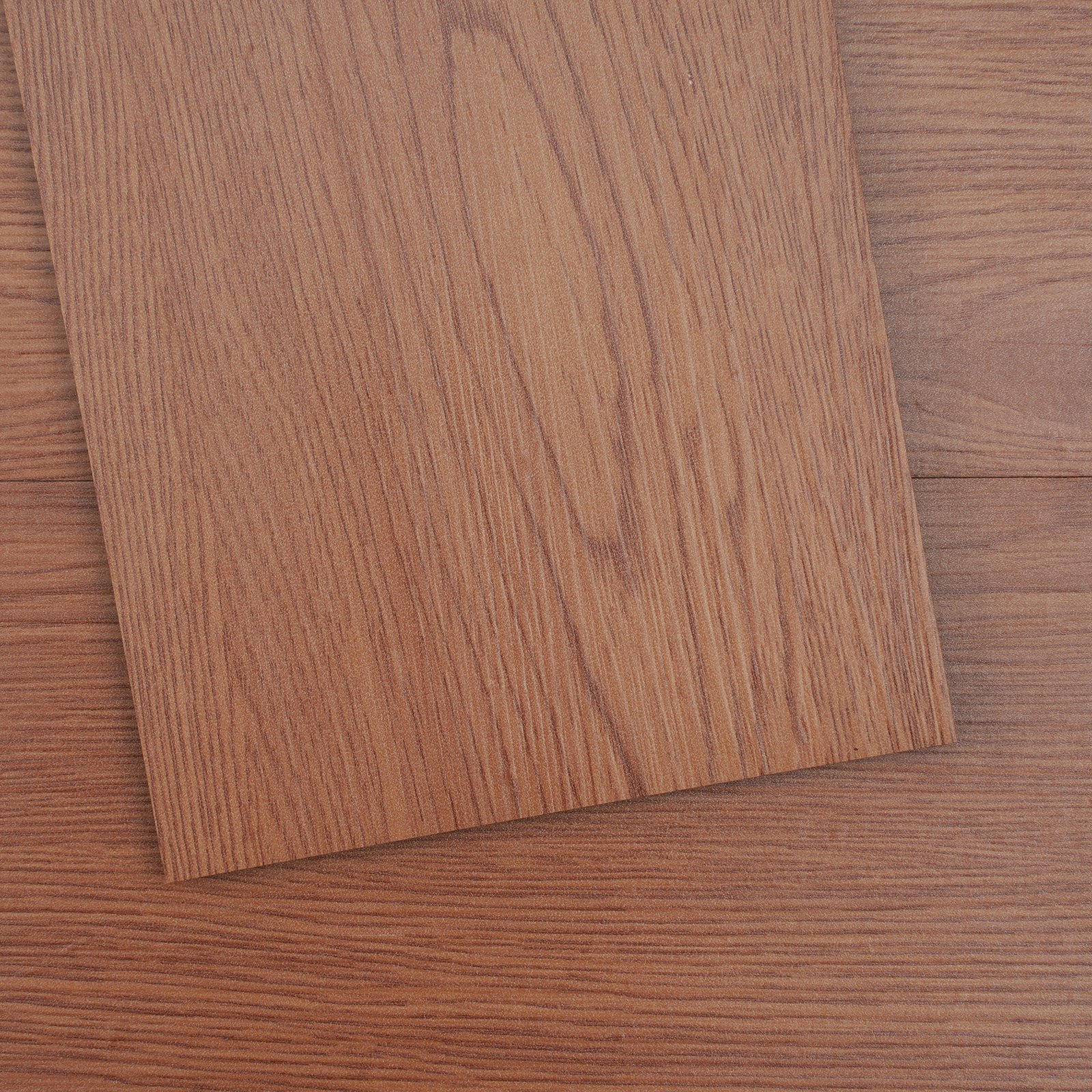 Self Adhesive Vinyl Floor Tiles 36 X 6 Inch, 36 Tiles 2.5mm Thick Peel & Stick, Deep Brown Wood Grain DIY Flooring For Kitchen, Dining Room, Bedrooms & Bathrooms, Easy For Home Decor