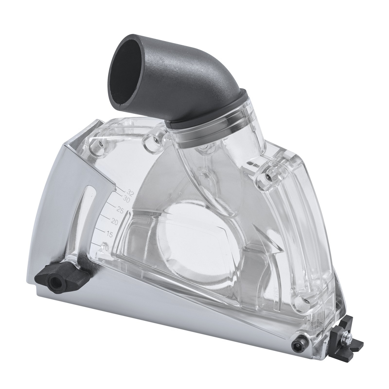 Cutting Dust Shroud For Angle Grinders, Universal 4-5 In Angle Grinder Dust Shroud With 6 Clamping Washers & 5 In Diamond Grinding Cup Wheel, Adjustable Cutting Depth, Connect To Vacuum Cleaner