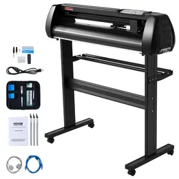 34in Vinyl Cutter Machine, Bluetooth, 400in/10m Steel Roller, SignMaster, Windows/Mobile