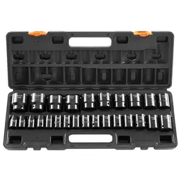 Impact Socket Set 1/2 Inches 26 Piece Impact Sockets, Shallow Socket, 6-Point Sockets, Rugged Construction, CR-V, 1/2 Inches Drive Socket Set Impact Metric 10mm - 36mm, With A Storage Cage