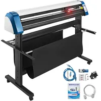 53 Inch Semi-Automatic Vinyl Cutter, Manual Positioning, Floor Stand, Signmaster