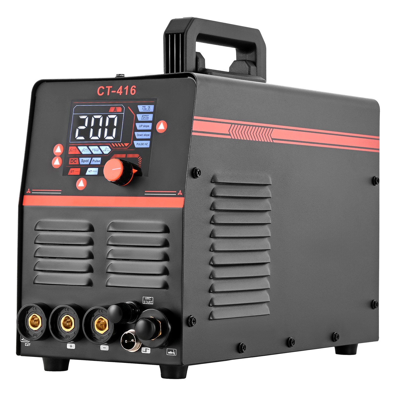 3-in-1 Plasma Cutter Welder Combo - CUT/TIG/MMA, 50A Non-Contact Cutting Machine & 200A TIG Stick Welder, Digital 110/220V Dual Voltage With 2T/4T/PA/PT Function For Home Repairs Workshops