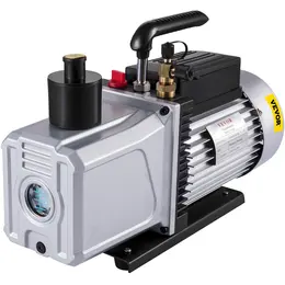 12CFM Single Stage Rotary Vane Vacuum Pump, 110V, 5PA