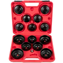 Oil Filter Socket Set, 14 Pcs Oil Filter Wrench Set, Sturdy Steel Oil Filter Socket, 3-8' Oil Filter Socket, Low Profile Oil Filter Socket Set For Easy Access, Oil Filter Wrench Cap Set With Ca