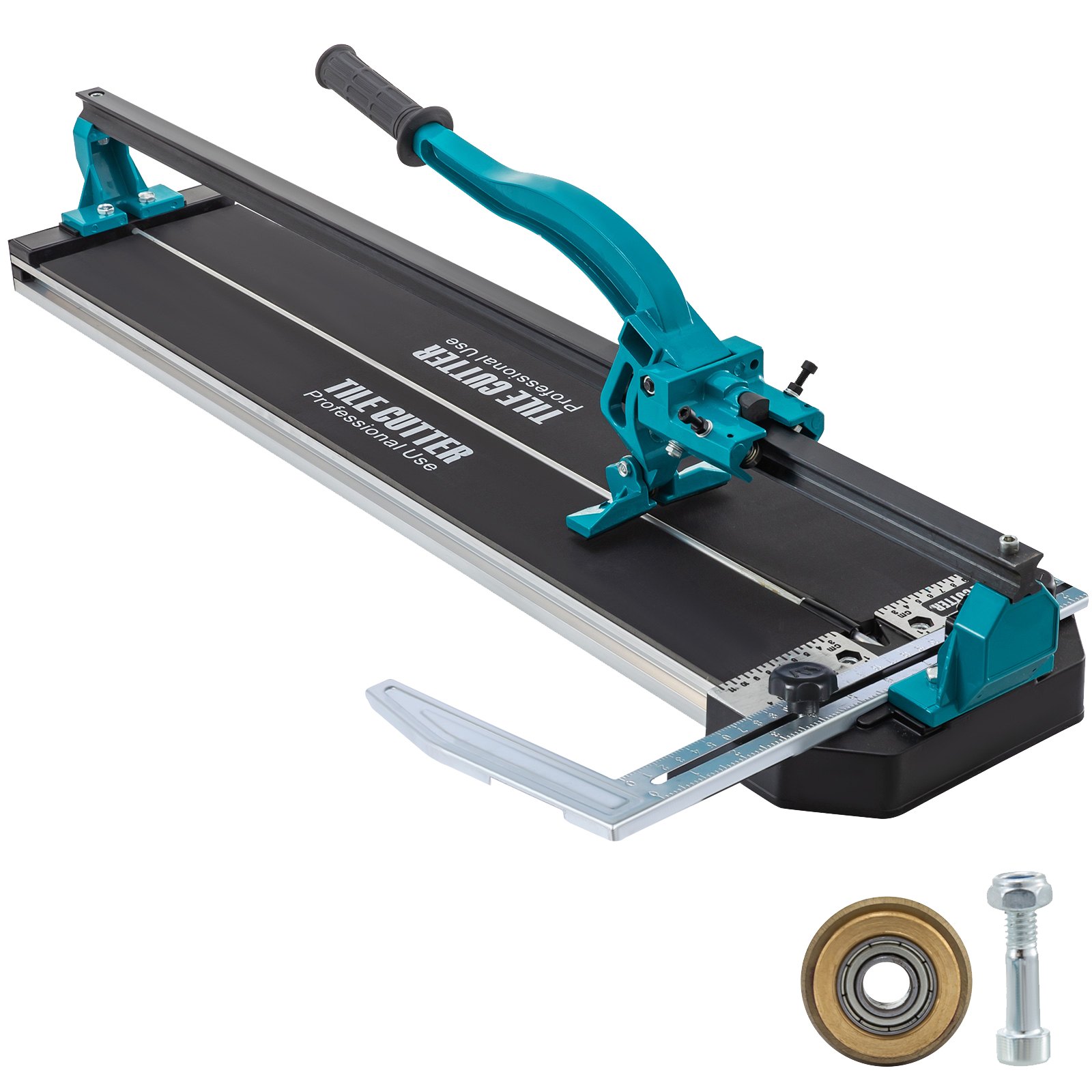 Tile Cutter 31 Inch,Manual Tile Cutter Single Rail With Precise Laser Positioning, Alloy Cutter Wheel With Ergonomic Handle, Accurate Rulers, For Large Tile 0.24\"-0.59\" Thickness