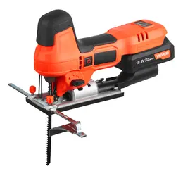Cordless Jig Saw, 20 V Brushless Motor, 3500 SPM Blade Speed, Cordless Jigsaw With 6 Pcs Blades, LED Light, 6 Variable Speed, 0- 45° Bevel Cuts, 4 Orbital Settings For Straight/Circle Cutting