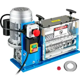 370W Electric Wire Stripper, 0.06-1.5 Inch, 75 ft/min, 11 Channels, 10 Blades