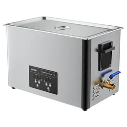 30L Industrial Ultrasonic Cleaner, 480W, 40kHz, Stainless Steel